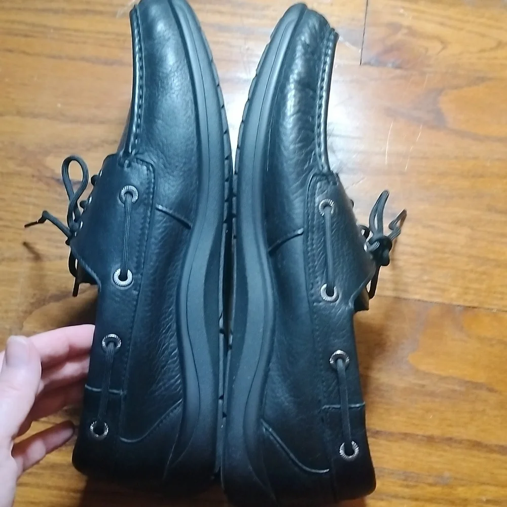 SAS Men's Black Leather Shoes Size 12
